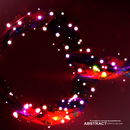 Abstract vector background. Creative dynamic element, shiny space illustrationのイラスト素材