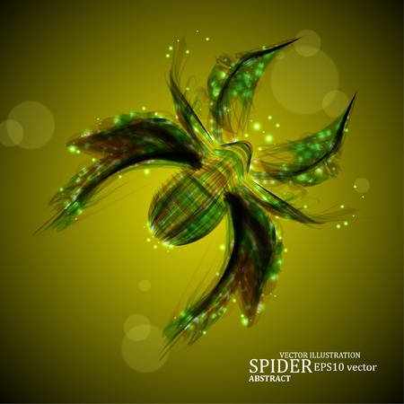 Abstract spider, futuristic colorful strip, stylish vector illustration eps10のイラスト素材