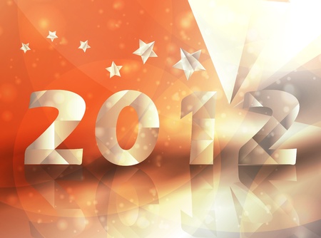 Year 2012  stars background, creative illustration の写真素材