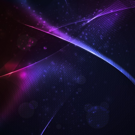Abstract background, shiny space, futuristic wave illustrationの写真素材