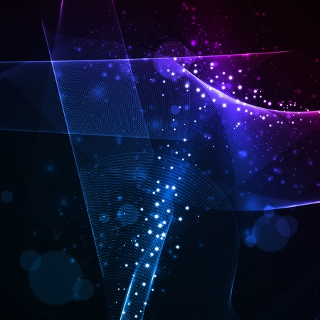 Abstract background, shiny space, futuristic wave illustrationの写真素材