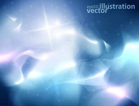 Blue Heavens cloudscape, vector sky with cloudsのイラスト素材