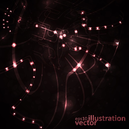 Abstract vector background, shiny space, technology illustration eps10 のイラスト素材