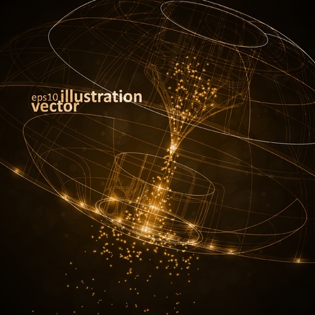 Abstract technology, vector technical drawing, shiny space background eps10のイラスト素材