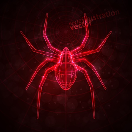 Abstract spider, technology energy vector illustration  eps10のイラスト素材