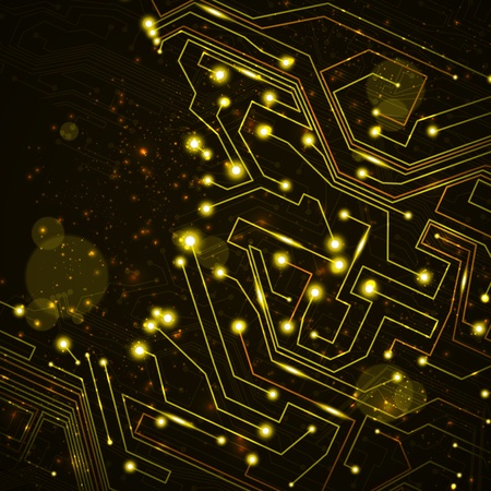 circuit board background, technology illustrationの写真素材