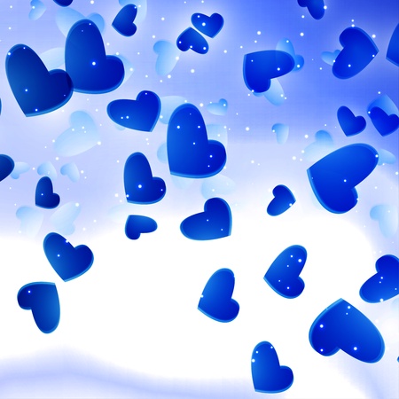 Valentines Hearts backgroundの写真素材