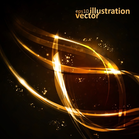 Abstract background, shiny space, futuristic wave illustration のイラスト素材