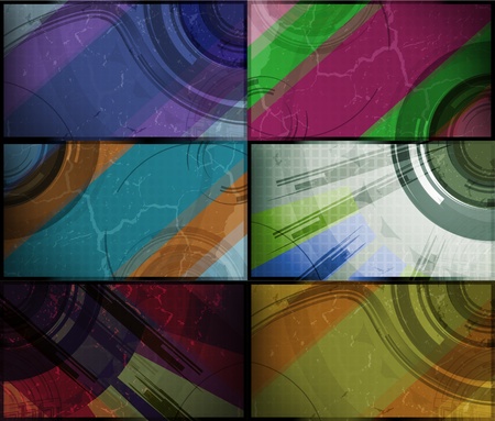 set for abstract background, technology futuristic illustrationの写真素材