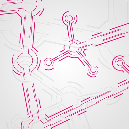 circuit board background, technology illustration, form of dna, molecularの写真素材