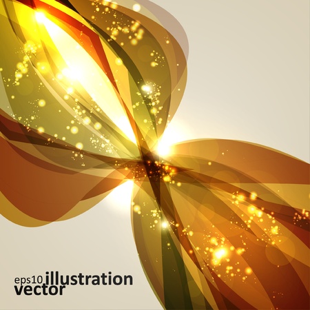 Abstract vector background, shiny space, futuristic wave illustration のイラスト素材