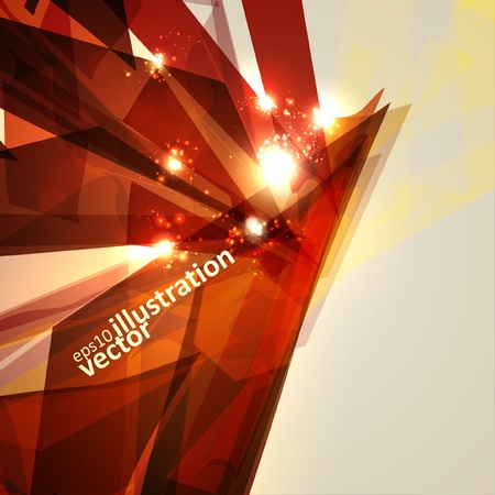 Abstract geometric lines, shiny space, modern  vector background のイラスト素材