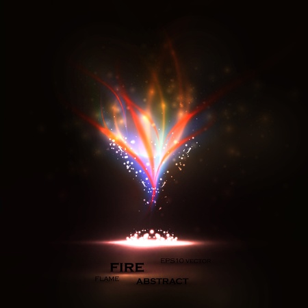 Abstract, Creative dynamic, magic fire Illustrations.のイラスト素材