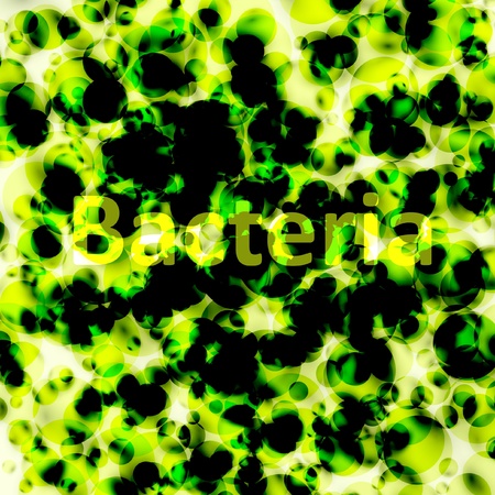rendering of bacteria and virus, illustrationのイラスト素材