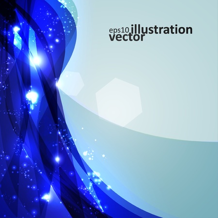 Abstract background, shiny space, futuristic wave illustrationのイラスト素材