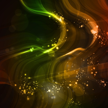 Abstract background, shiny space, futuristic wave illustrationの写真素材