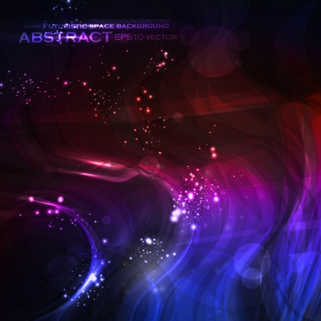 Abstract background, shiny space, futuristic wave のイラスト素材