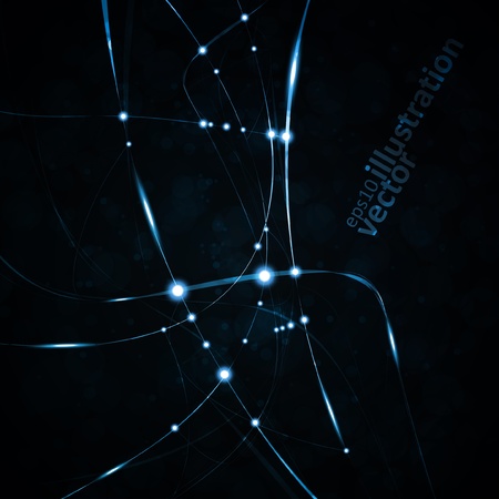 Abstract background, shiny space, futuristic wave illustration.のイラスト素材