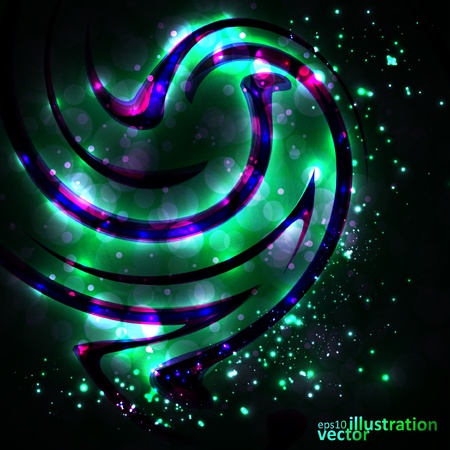 Abstract background. Creative element, shiny space illustration.のイラスト素材