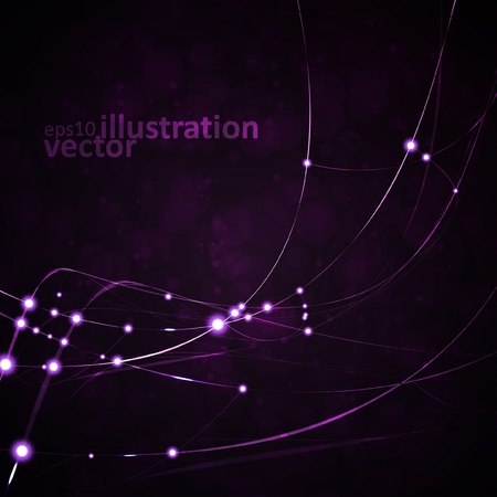 Abstract background, shiny space, futuristic wave illustrationのイラスト素材