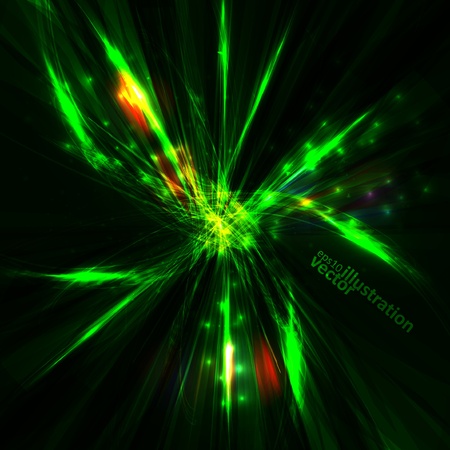 Abstract fractal, swirl background, futuristic wave illustrationのイラスト素材