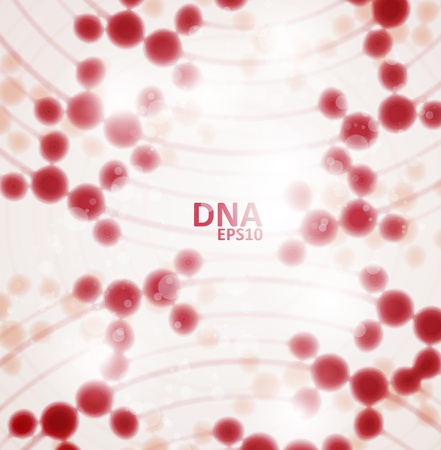 Futuristic dna, abstract molecule, cell illustrationのイラスト素材