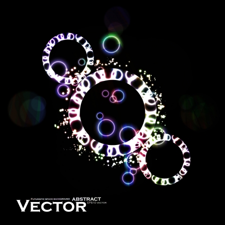 Abstract vector background. Creative dynamic element, shiny space illustration eps10のイラスト素材