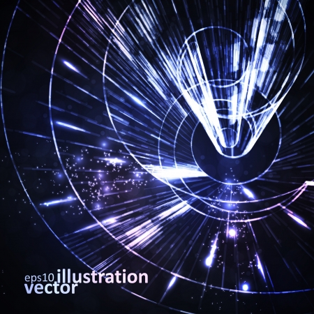 Abstract background, motion lines, futuristic illustration のイラスト素材