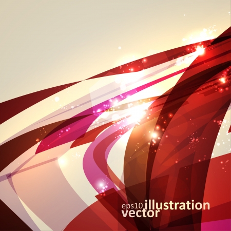 Abstract geometric lines, shiny space, modern background のイラスト素材