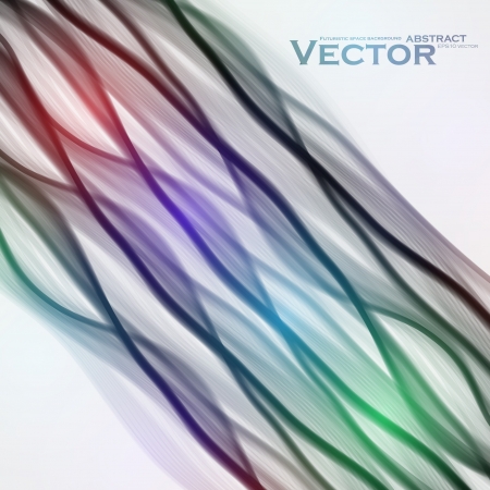 Abstract vector background, futuristic colorful wave illustration eps10 のイラスト素材