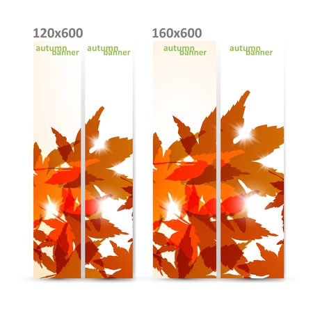Autumn banner,のイラスト素材
