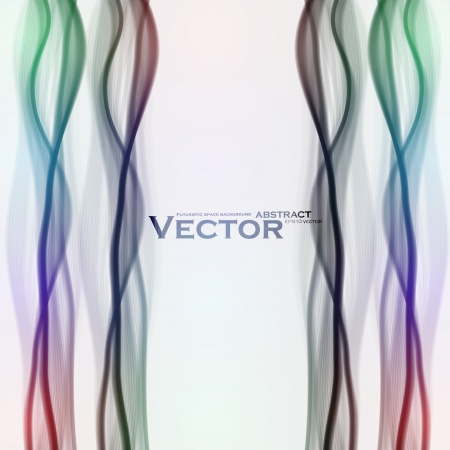 Abstract vector background, futuristic colorful wave illustration eps10のイラスト素材