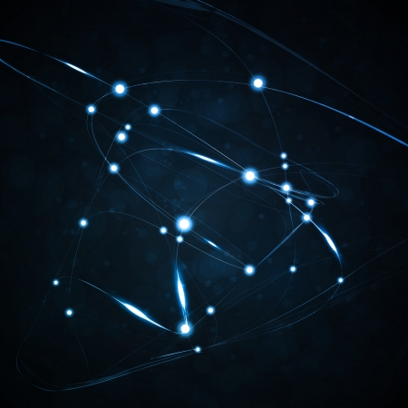 Abstract background, shiny space, futuristic wave illustrationの写真素材