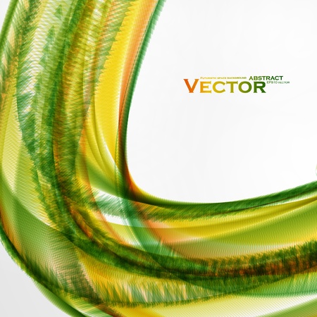 Abstract futuristic colorful wavy illustration のイラスト素材