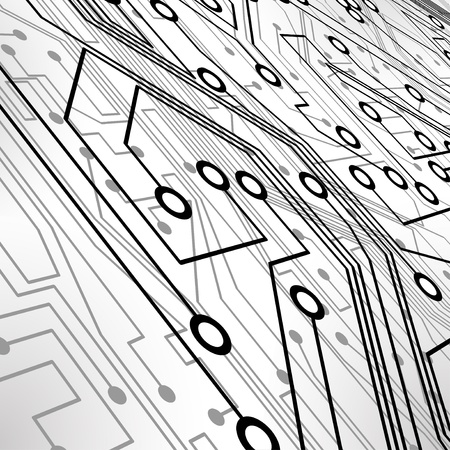 Circuit board background, technology illustration の写真素材