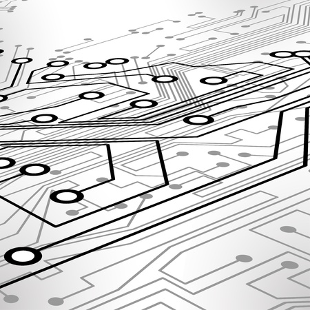 Circuit board background, technology illustration の写真素材