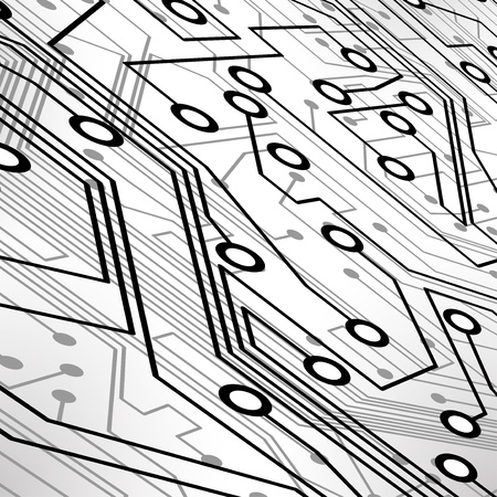 Circuit board background, technology illustration の写真素材