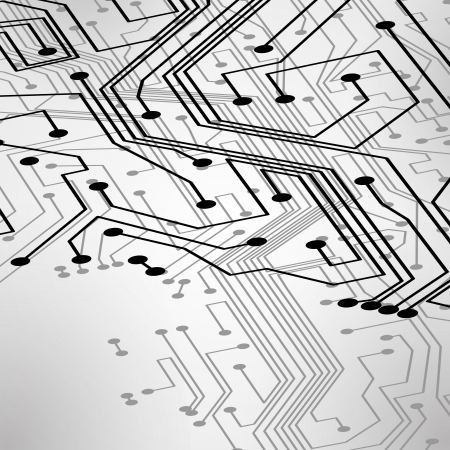 Circuit board background, technology illustration の写真素材