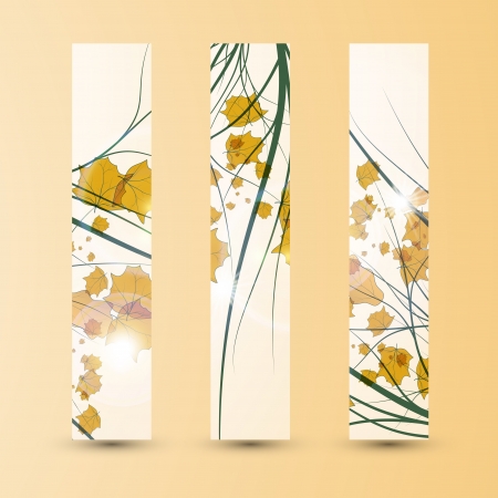 Autumn banner setの写真素材