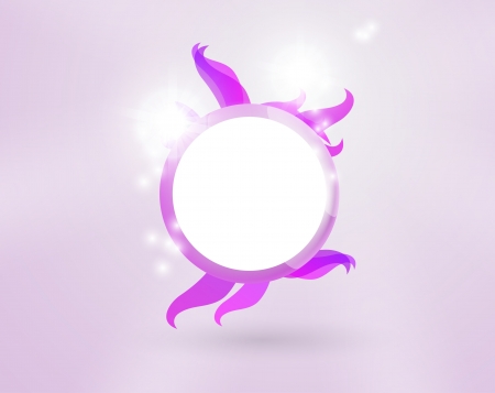 Creative dynamic element frame with abstract leaves, banner illustrationの写真素材