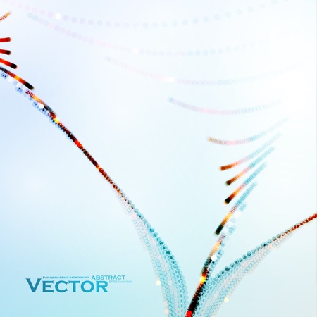 Abstract colorful background, creative futuristic wavy illustrationのイラスト素材