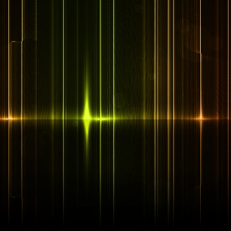 Technology template. Neon abstract, reflection lines backgrounds の写真素材