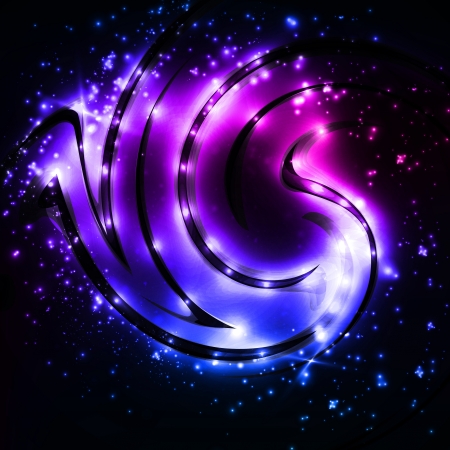 Abstract background  Creative element, shiny space illustrationの写真素材