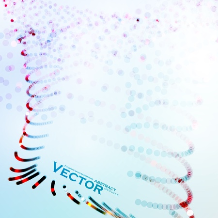 Abstract colorful background, creative futuristic wavy illustrationのイラスト素材