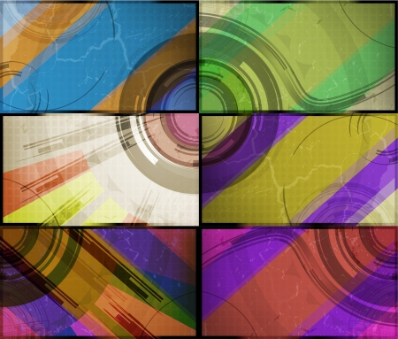 set for abstract background, technology futuristic illustration の写真素材
