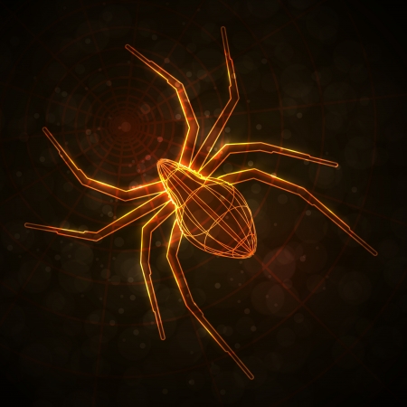 Abstract spider, technology energy illustrationの写真素材