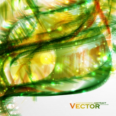 Abstract  background, futuristic colorful wavy illustration のイラスト素材