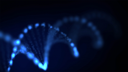 Abstract DNA, futuristic molecule, cell illustration  の写真素材