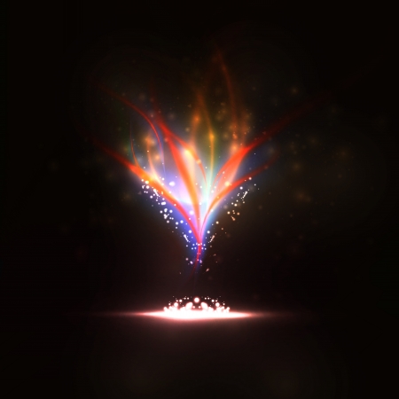 Abstract  Creative dynamic, magic fire Illustrations の写真素材