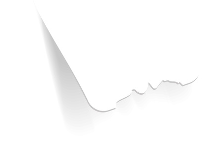 Blank white torn paper for advertising, announcements and remindersの写真素材